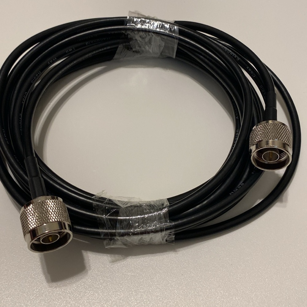16ft RG58 two way radio coax extension antenna cable new